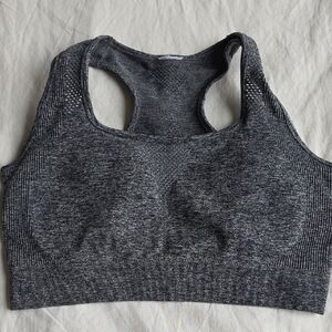 BuffBunny Charcoal Seamless Sports Bra